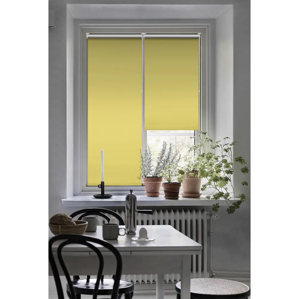 Штора рулонная блэкаут Эскар 50x160 см желтая Lime 5 BLACKOUT STLM-2171815 - Вид №5