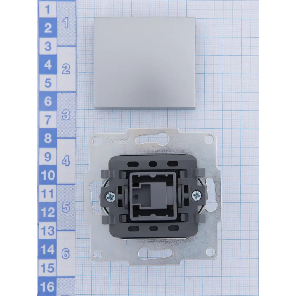 Выключатель Lezard Karina цвет матовый серый STLM-2138718 - Вид №4