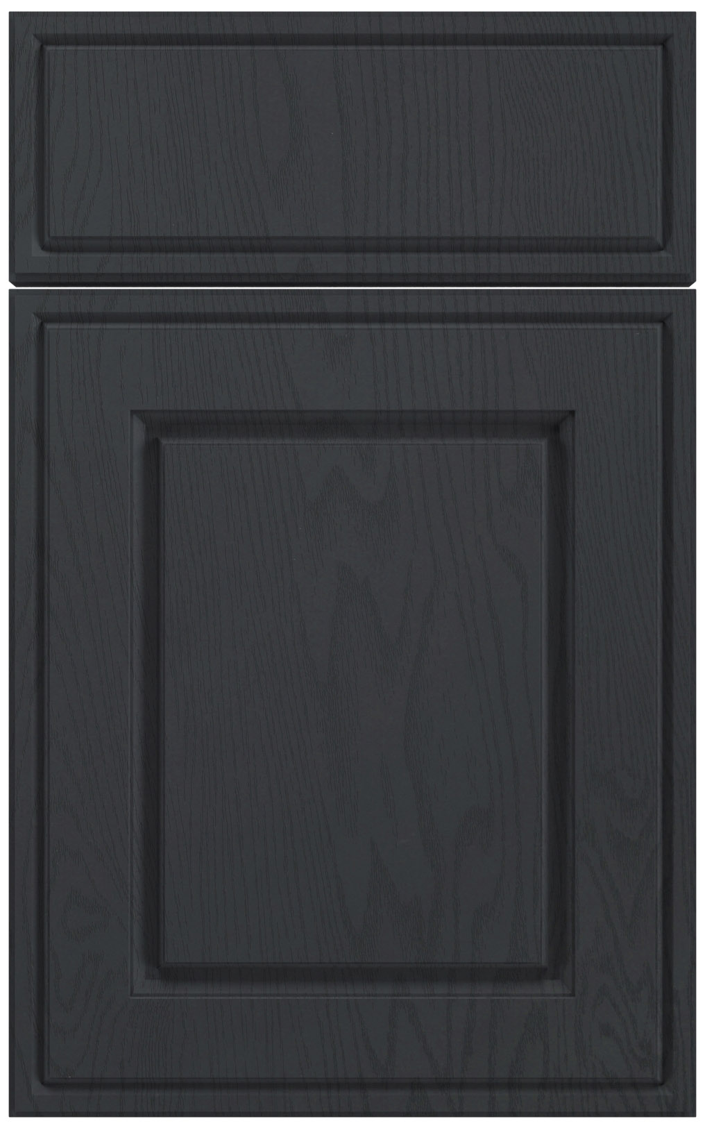 Фасады для кухни Классика Фрезеровка «Бостон» Ясень графит атласный №524 SIDAK SIST213-10424