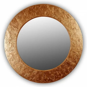 Бронзовое зеркало круглое настенное FASHION STROKES IN SHAPE FASHION 00-3860111 Бронза