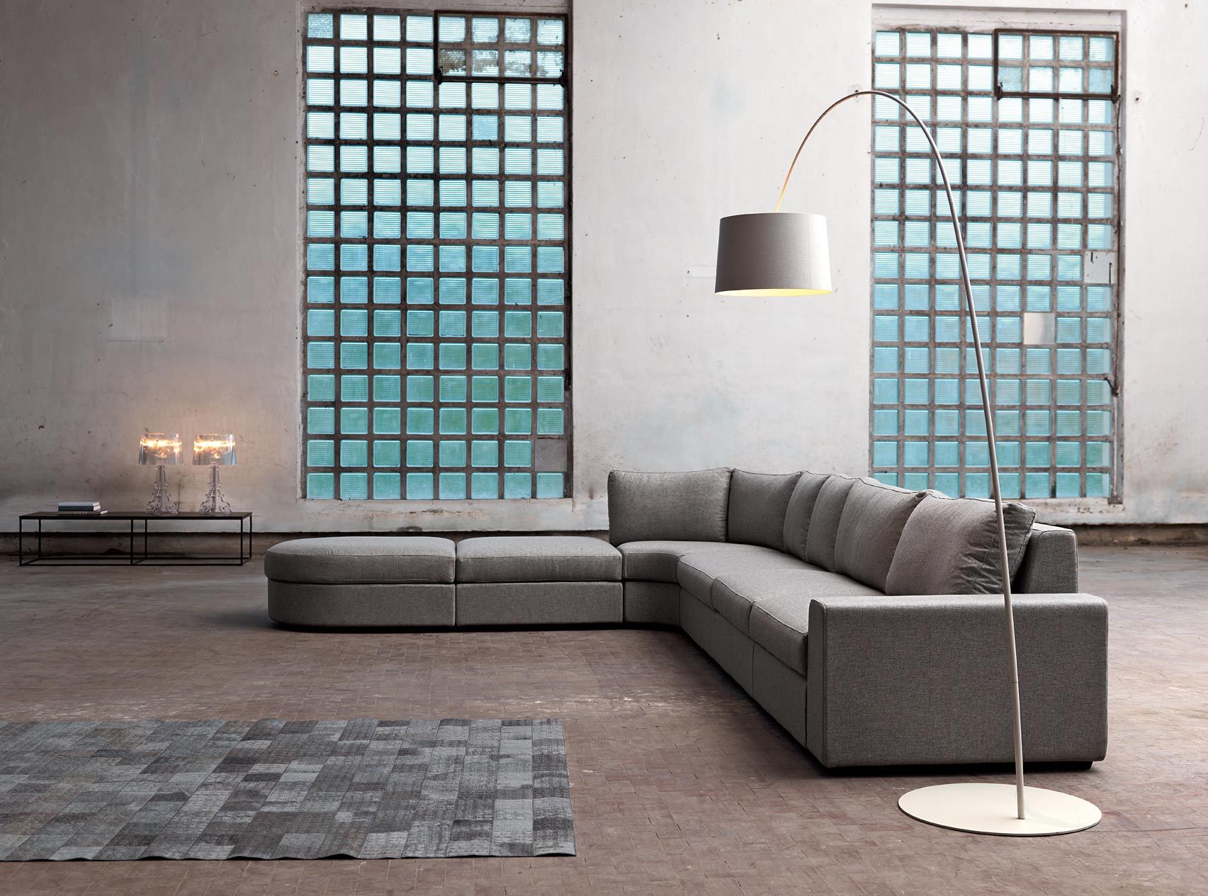 Угловой диван из ткани с полуостровом Domingo Salotti ARCH-00062483 - Вид №1