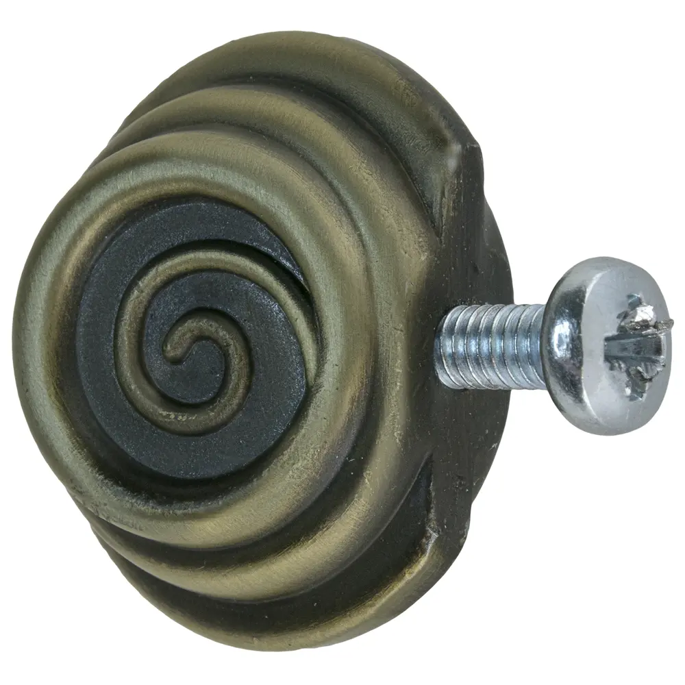 Мебельная ручка-кнопка Kerron бронза STLM-2029697 - Вид №1