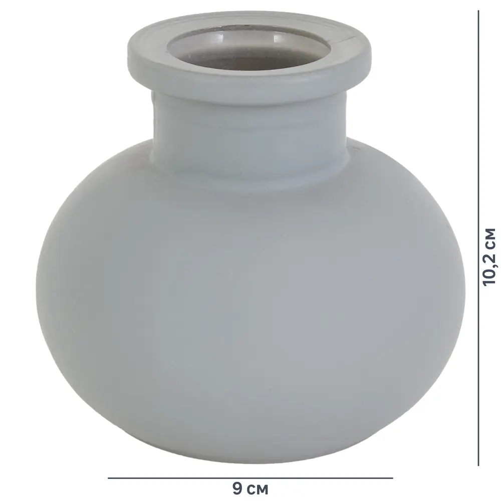 Ваза Кэйдис, цвет серый матовый EVIS STLM-2128299 - Вид №3