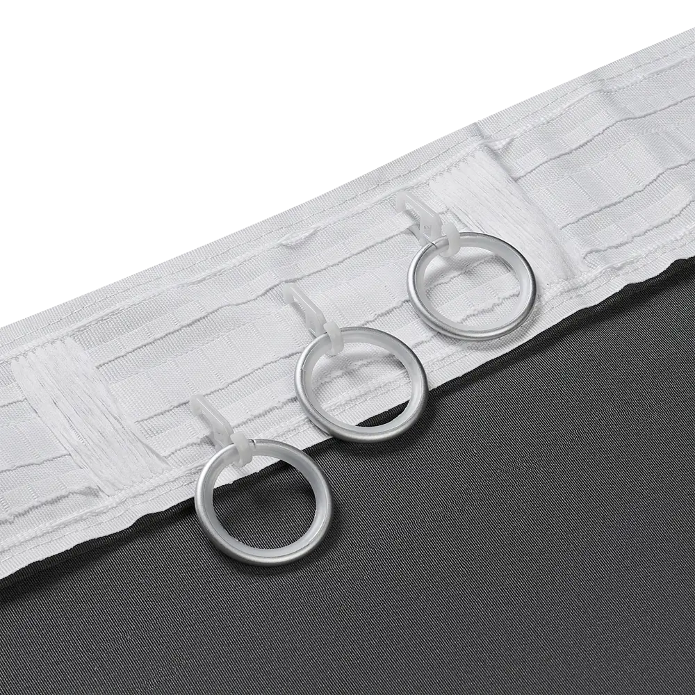 Штора на ленте со скрытыми петлями KREAFORTA Pharu 140x280 см цвет темно-серый STLM-2094621 - Вид №4