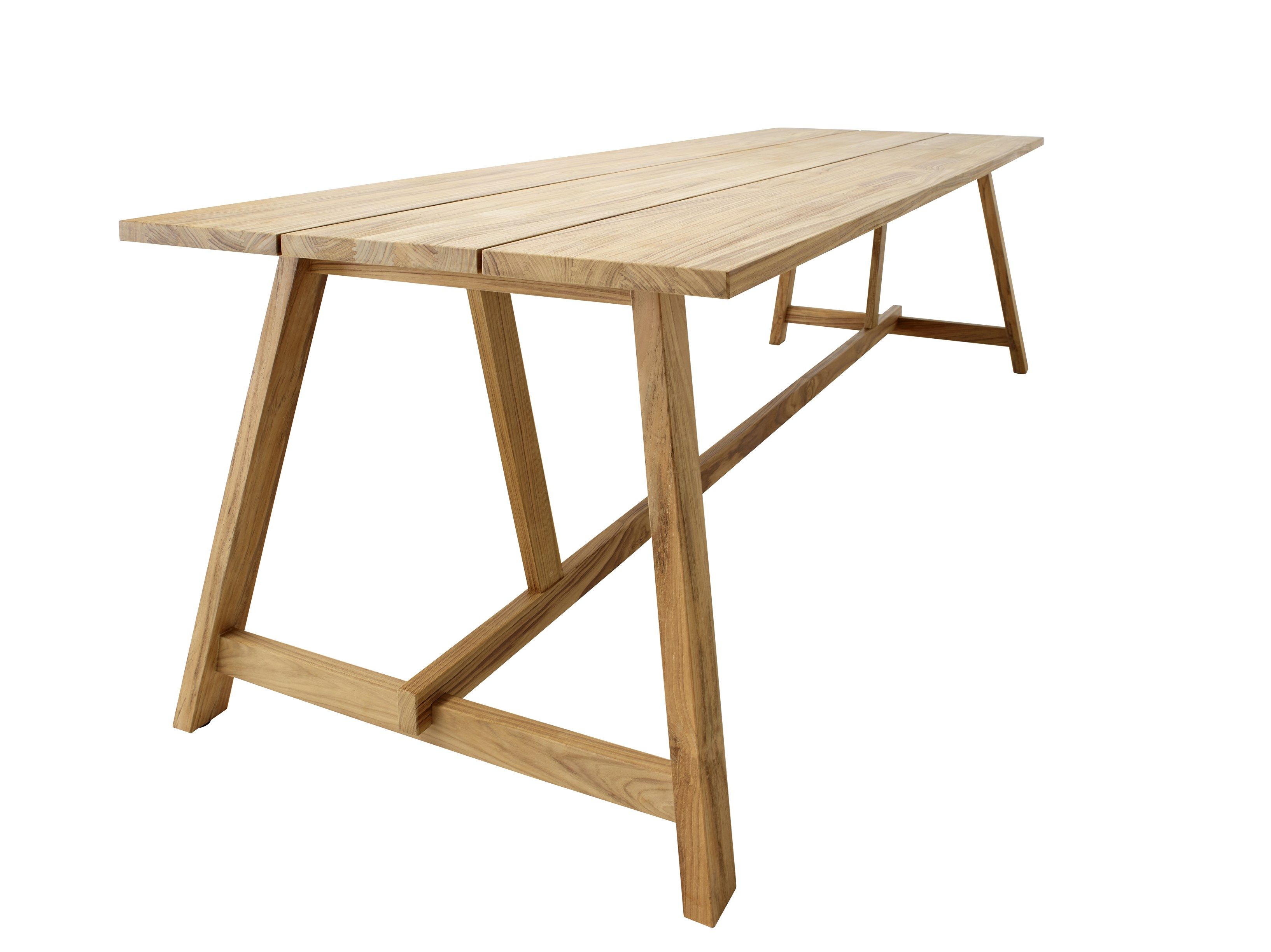 Прямоугольный садовый стол из тикового дерева solpuri ARCH-00136852 - Вид №1