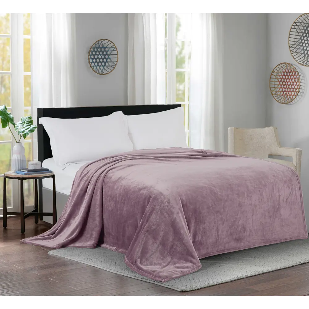 Плед Inspire Flandria 200x220 см микрофибра цвет пыльная роза Santal 4 STLM-2088409 - Вид №3
