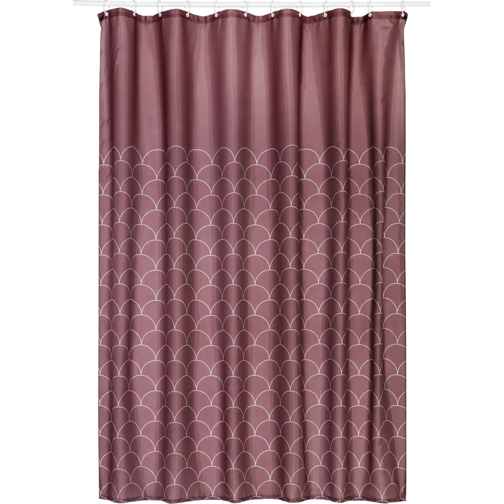 Штора для ванной Swensa Folly 180x200 см полиэстер цвет темно-коричневый BSC-90 STLM-2137676 - Вид №1