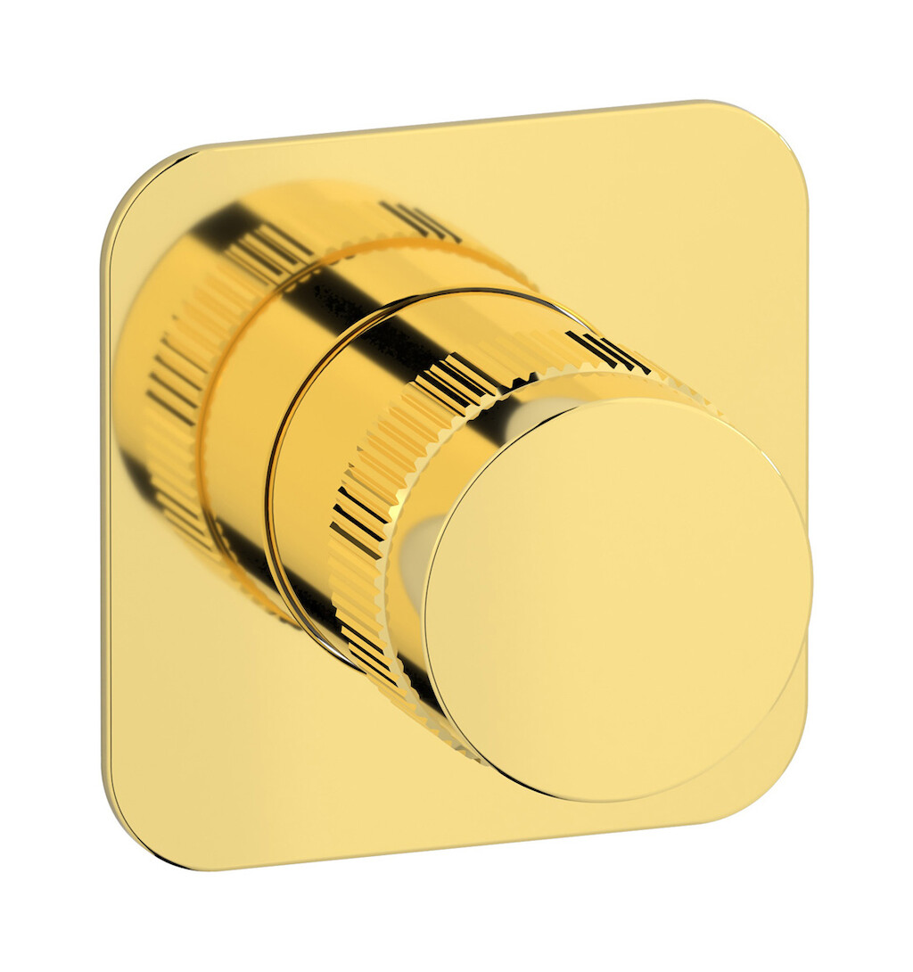 Комплект внешних частей настенного прогрессивного смесителя на 1 потребителя. WE ARE IB rx300oo Gold Reflex