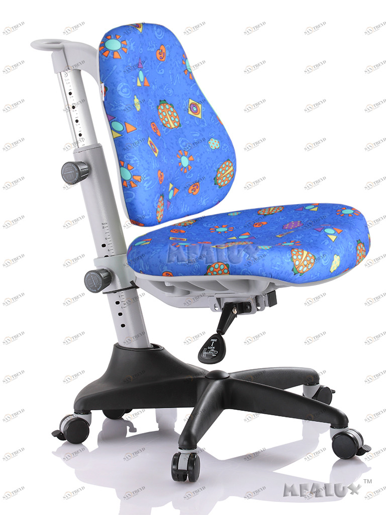 Кресло Match ортопедическое черное с жучками COMF-PRO  261558 Синий Santreyd 