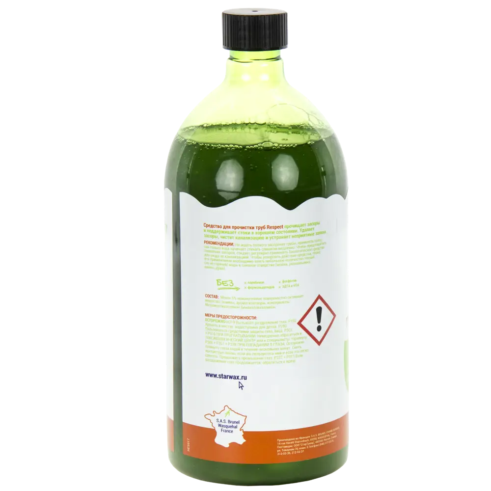 Средство для прочистки труб Respect 0.95 л STARWAX STLM-2101839 - Вид №1