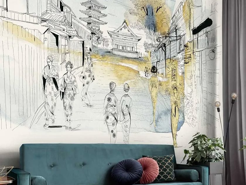 Восточные обои ПВХ бесплатно, экологически чистые, моющиеся WallPepper LEVANTE ARCH-00082844