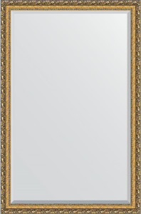BY 1320 Зеркало с фацетом в багетной раме - виньетка бронзовая 85 mm EVOFORM Exclusive