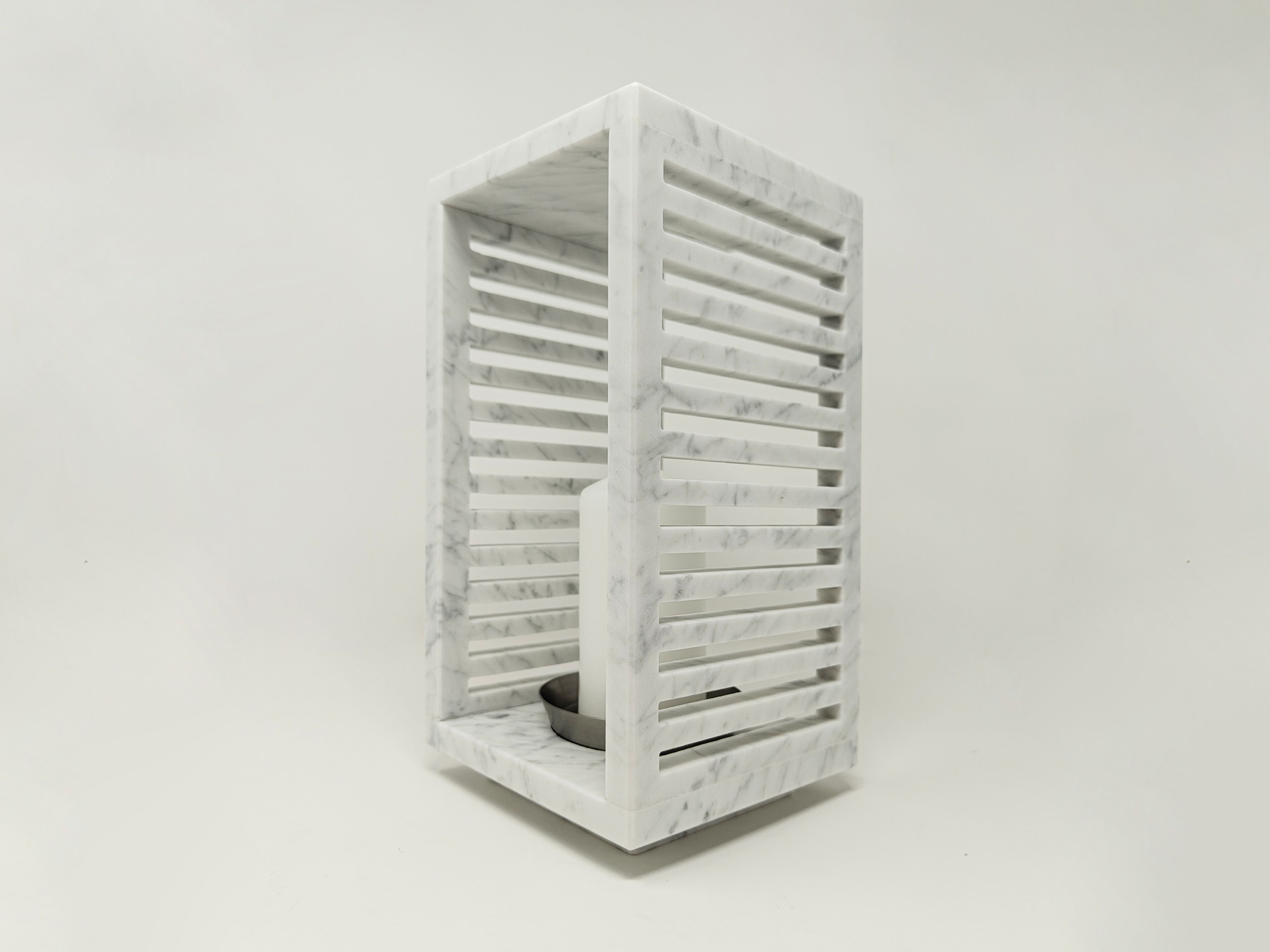 Каррарский мраморный фонарь / подсвечник Pistore Marmi Bruna Rapisarda Design X Pistore Marmi ARCH-00022988 - Вид №1