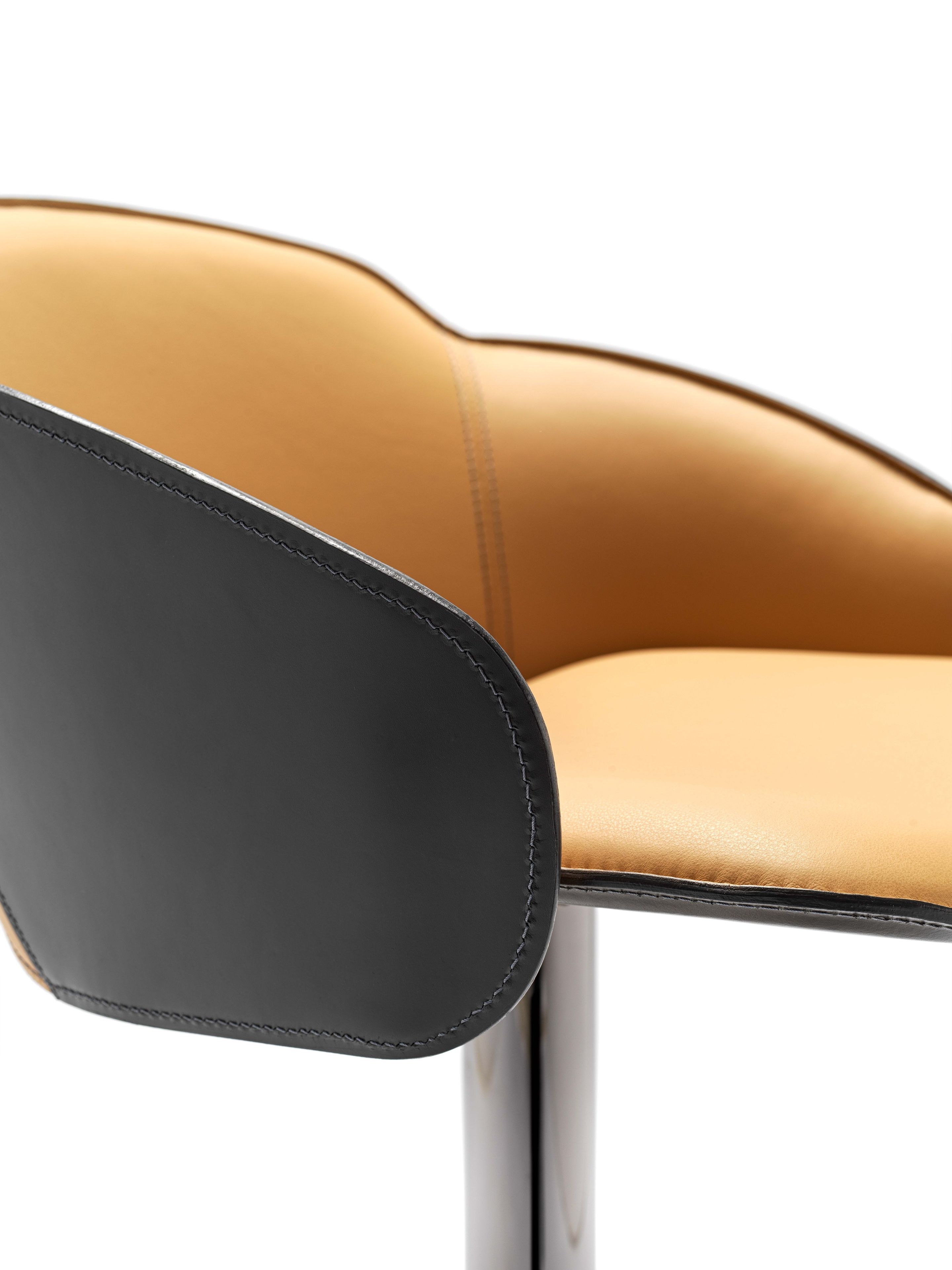 Кожаный стул с подставкой для ног Fasem Electa ARCH-00063216 - Вид №12