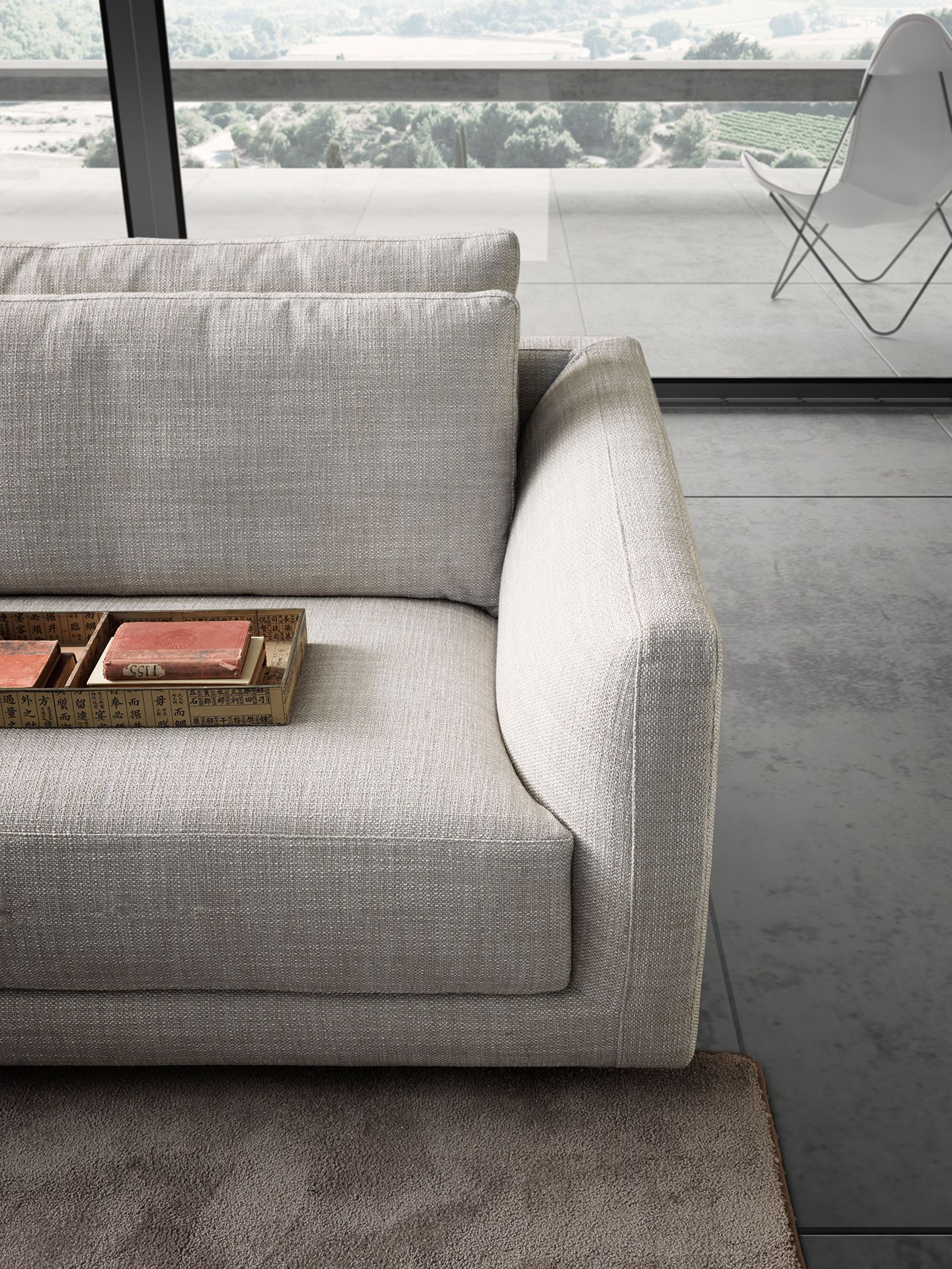 Секционный угловой диван из ткани VALENTINI Александр ARCH-00134967 - Вид №5