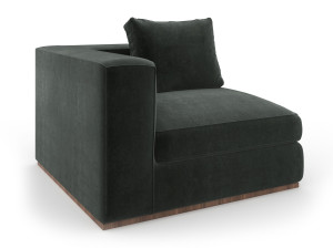 Тканевое угловое кресло