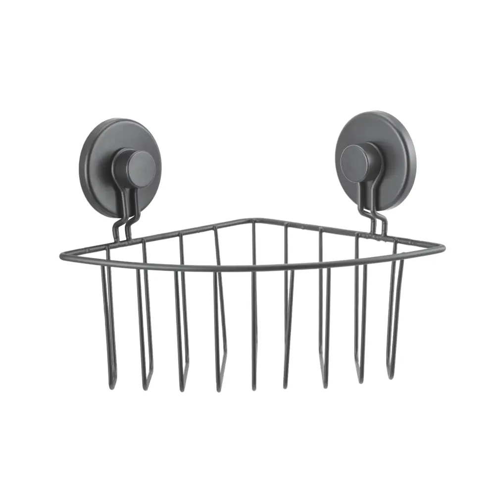 Полка для душа Lemer Mezen угловая 1 ярус цвет черный STLM-2052565