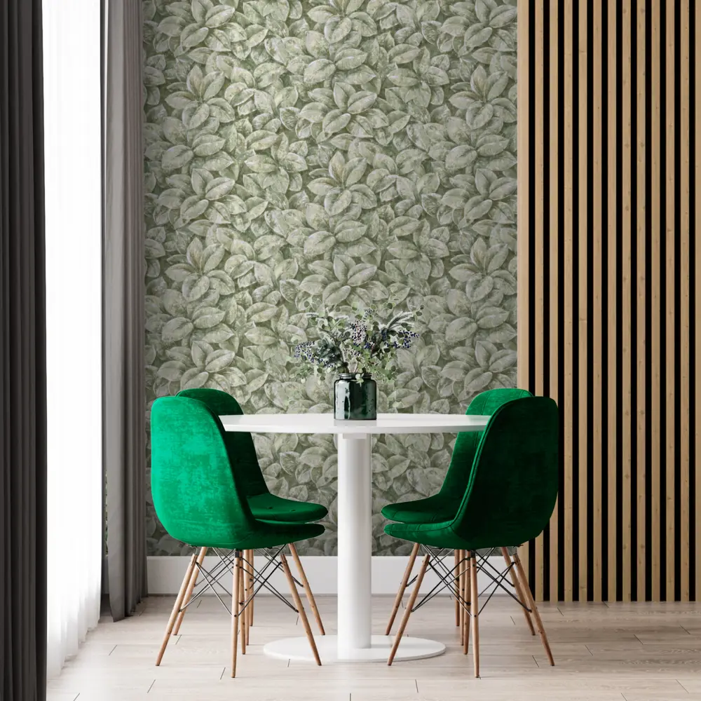 Обои флизелиновые Erismann Velvet светло-зеленые 1.06 м ЭР60622-03 88398149 STLM-2038189 - Вид №2