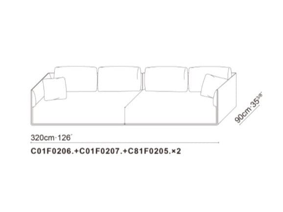 Модульный тканевый диван CAMERICH ELAN ARCH-00031001 - Вид №6