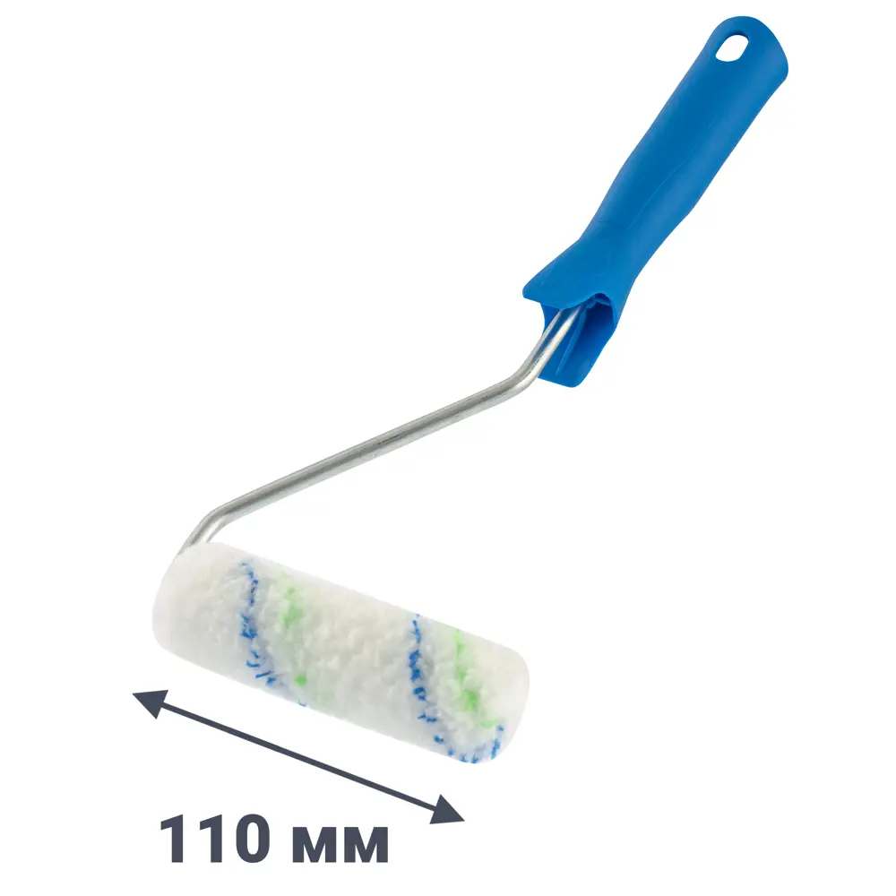 Мини-валик для водных красок 110 мм Сибртех ворс 12 мм полиакрил с ручкой STLM-2184383
