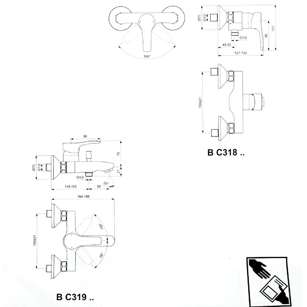 Смеситель для душа Ideal Standard Oglio однорычажный цвет хром STLM-2108125 - Вид №4