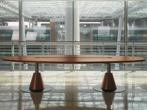 ARTOM by Ultom Овальный стол для совещаний с системой управления кабелями 16gradi