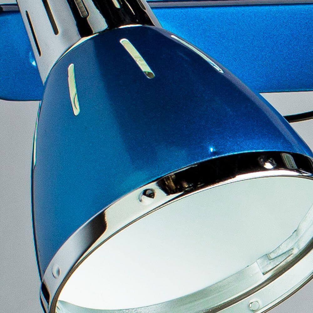Спот настенный на 4 лампы синий Arte Lamp A2215PL-4BL ARTE LAMP 47 BLUE 00-3924008 Синий  - Вид №1
