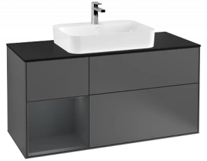 Villeroy&Boch Тумба под раковину Прямоугольная версия F412HGGK Finion Anthracite Matt Lacquer