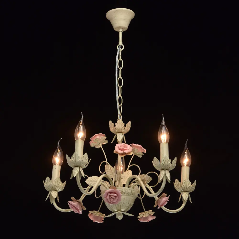 Люстра Букет 5xE14x60 Вт, металл, цвет белый MW-Light STLM-2163340 - Вид №7