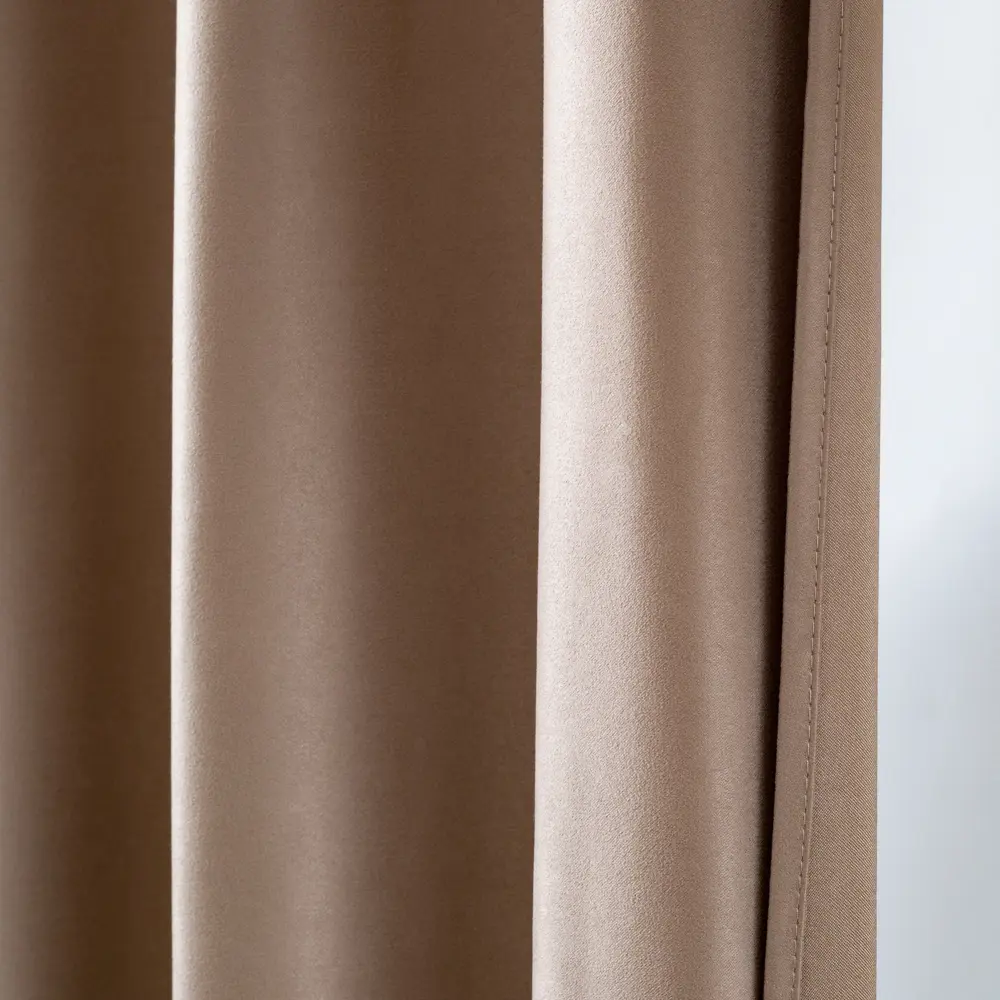 Штора на ленте 140x260 см цвет бежевый GARDEN STLM-2194072 - Вид №2