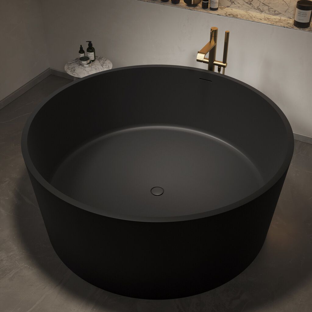 Круглая ванна в центре комнаты в Mineral Stone® RILUXA Осака ARCH-00144348 - Вид №4