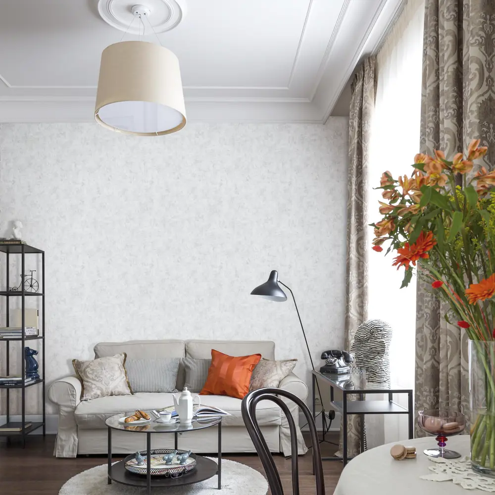 Обои флизелиновые Inspire Norman светло-серые 0.53 м Moon 4 STLM-2114343 - Вид №2