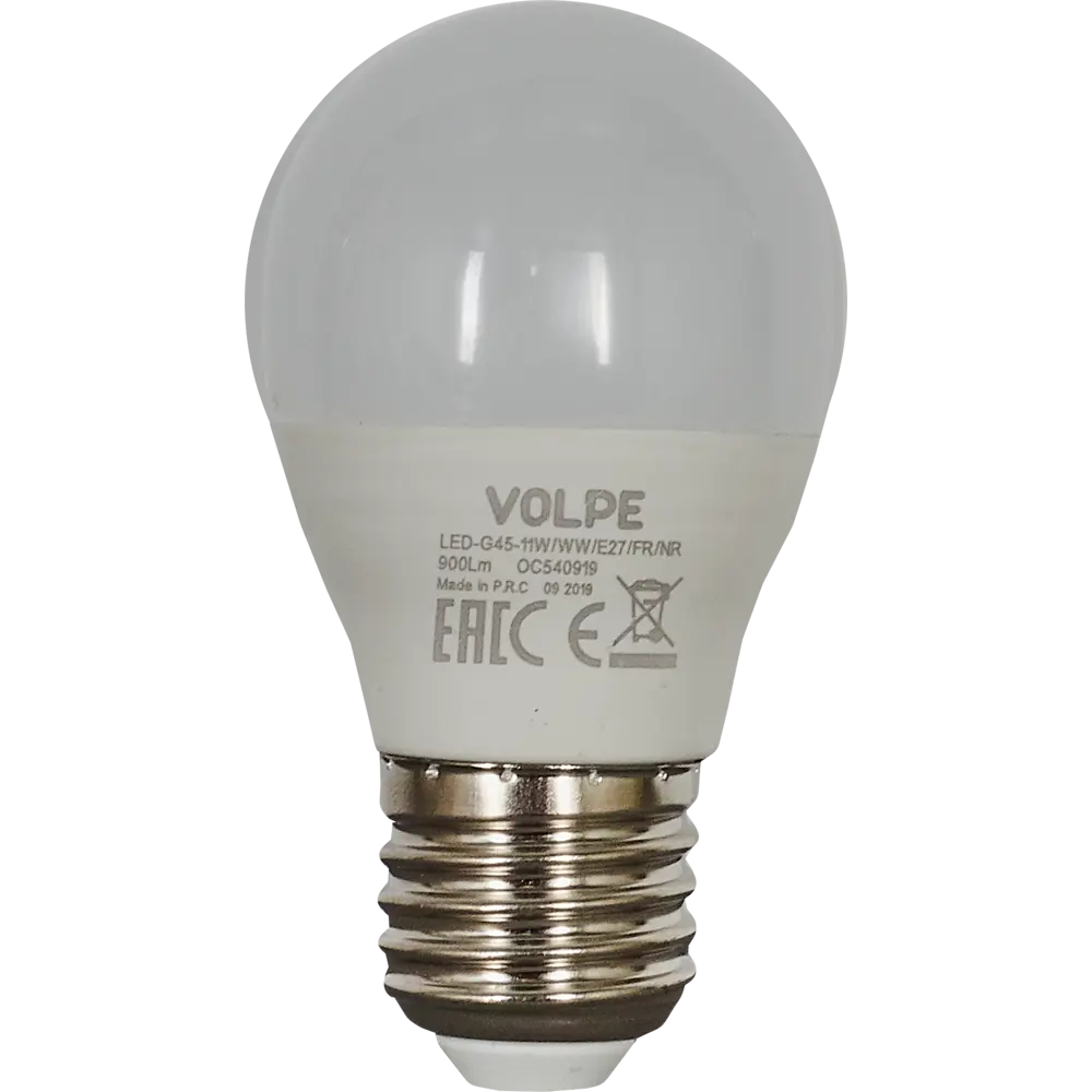 Светодиодная лампа Volpe Norma с теплым белым светом для уютного интерьера 82303267 STLM-0914060 - Вид №1