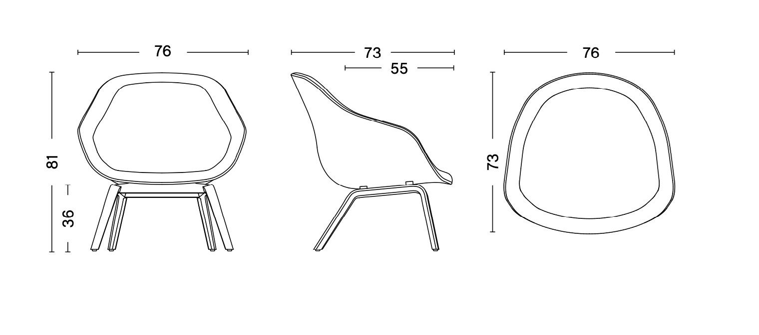 Кресло с подлокотниками Hay About a Lounge ARCH-00122681 - Вид №10