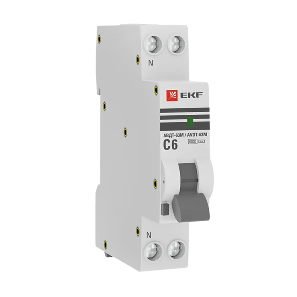Дифференциальный автомат EKF Averes 2P 10 А 10 мА 6 кА C/АС 88883226 STLM-2076117 