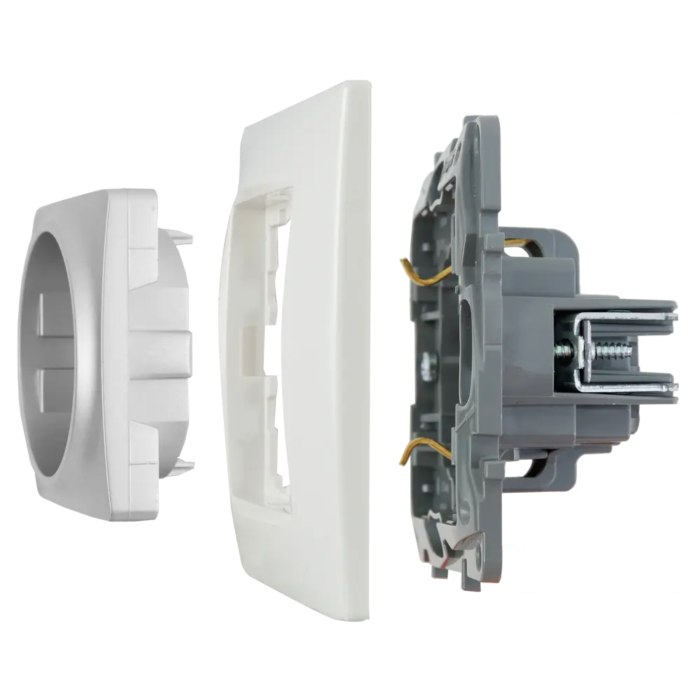 Розетка Legrand Etika с защитными шторками и заземлением, алюминиевый оттенок 17356871 STLM-1457070 - Вид №5