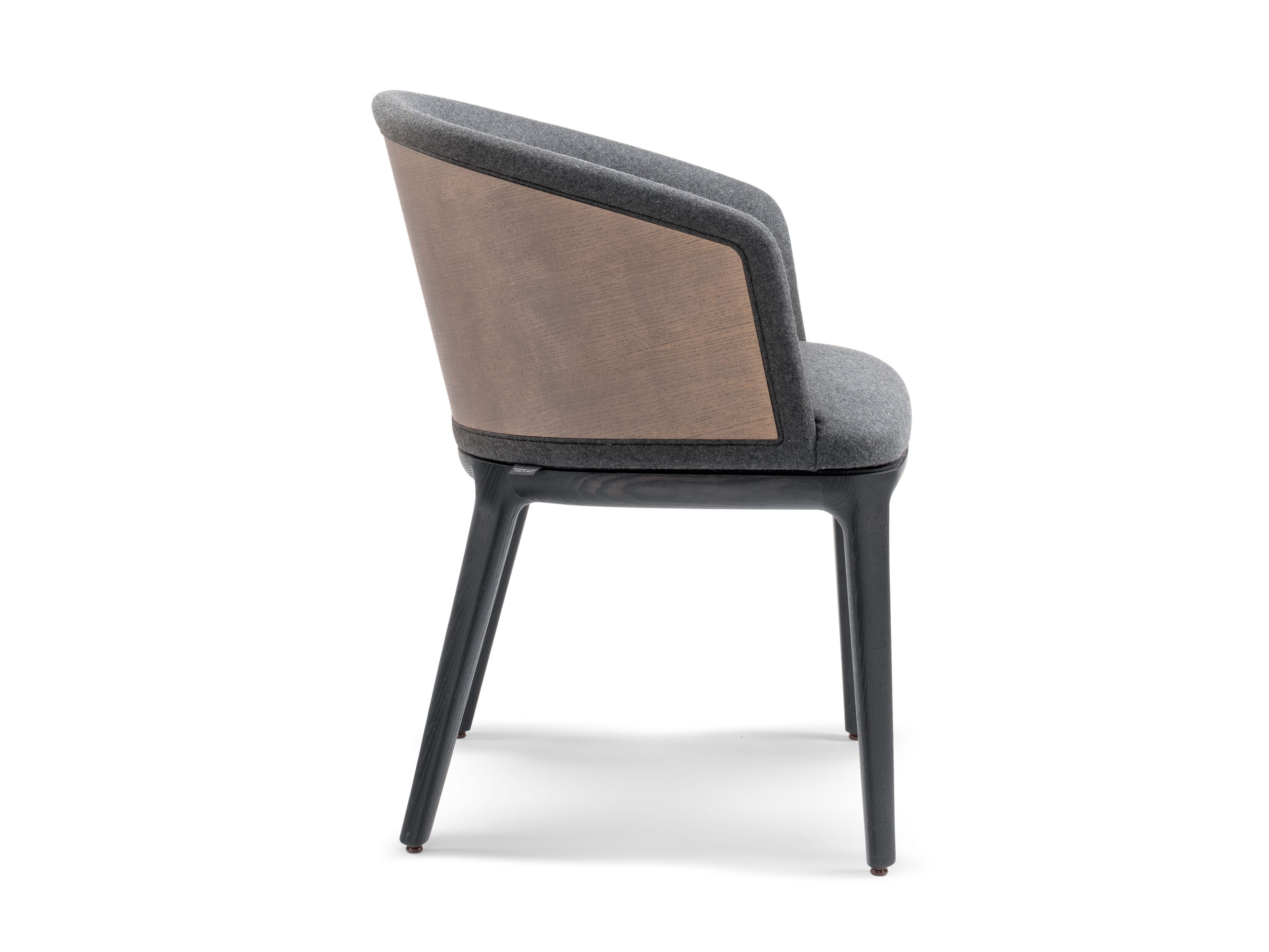 Мягкое деревянное низкое кресло с подлокотниками Riccardo Rivoli Niù ARCH-00068219