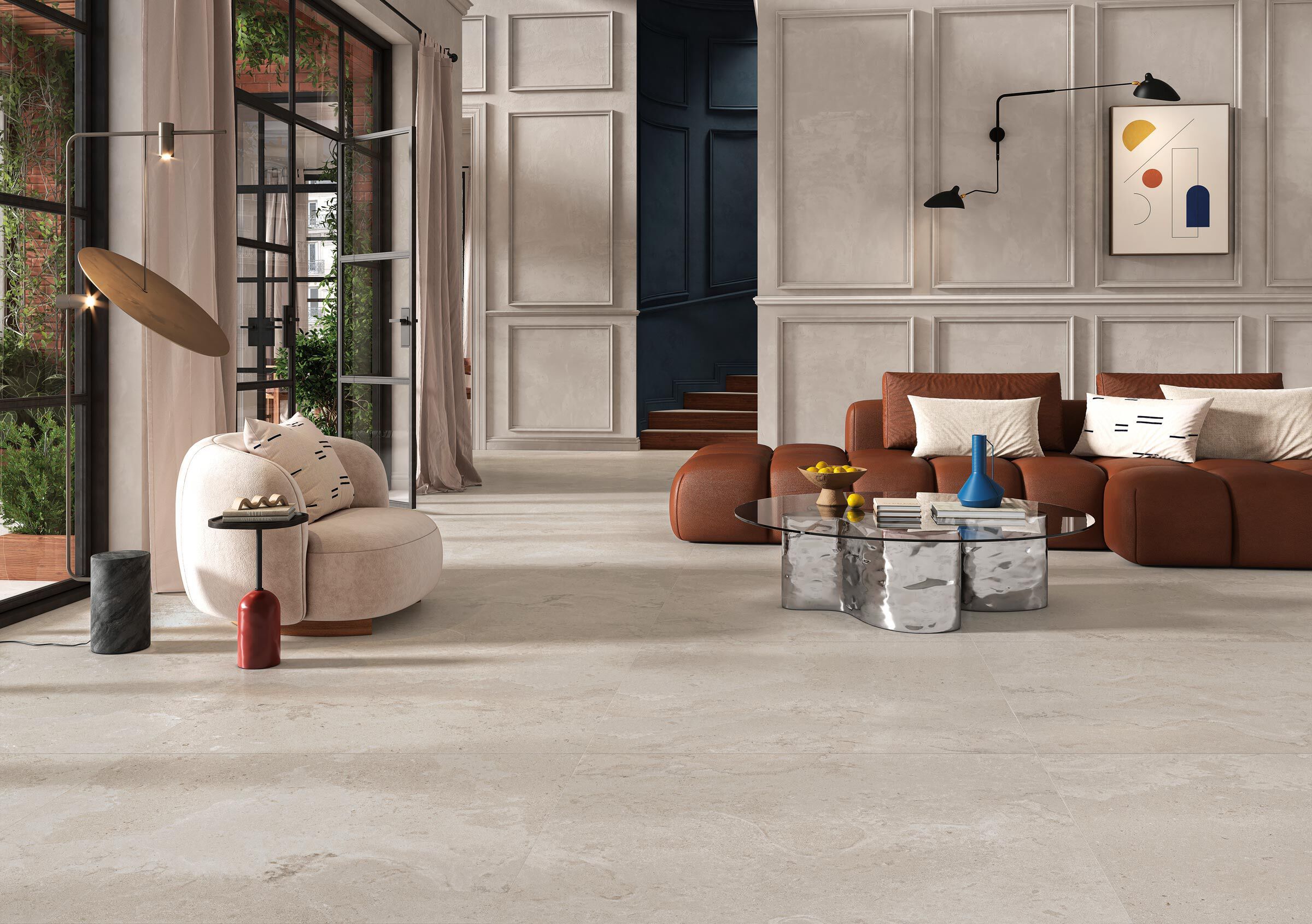 Напольная / напольная плитка из керамогранита с эффектом камня NOVOCERAM KAIRN ARCH-00132266 - Вид №9