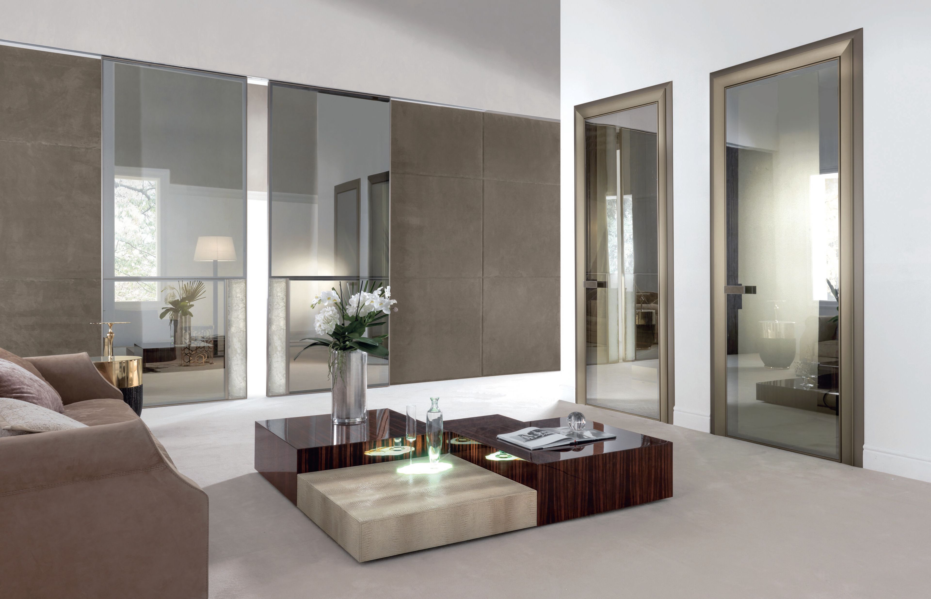 Стеклянная дверь Longhi Алюминиевые шикарные двери ARCH-00064230 - Вид №4