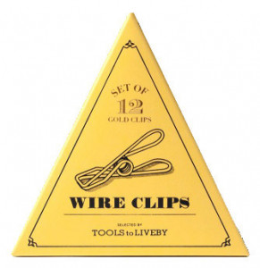 532294 Срепки "Wire", золотистые, 12 шт. TOOLS to LIVEBY