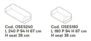 3-местный кожаный диван Tacchini Sesann ARCH-00108467 - Вид №2