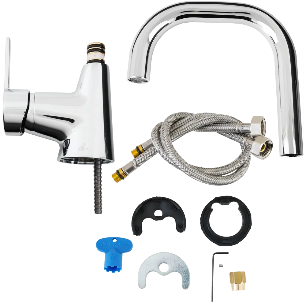 Смеситель для раковины Ideal Standard Idealstyle однорычажный высокий излив цвет хром STLM-2131292 - Вид №2