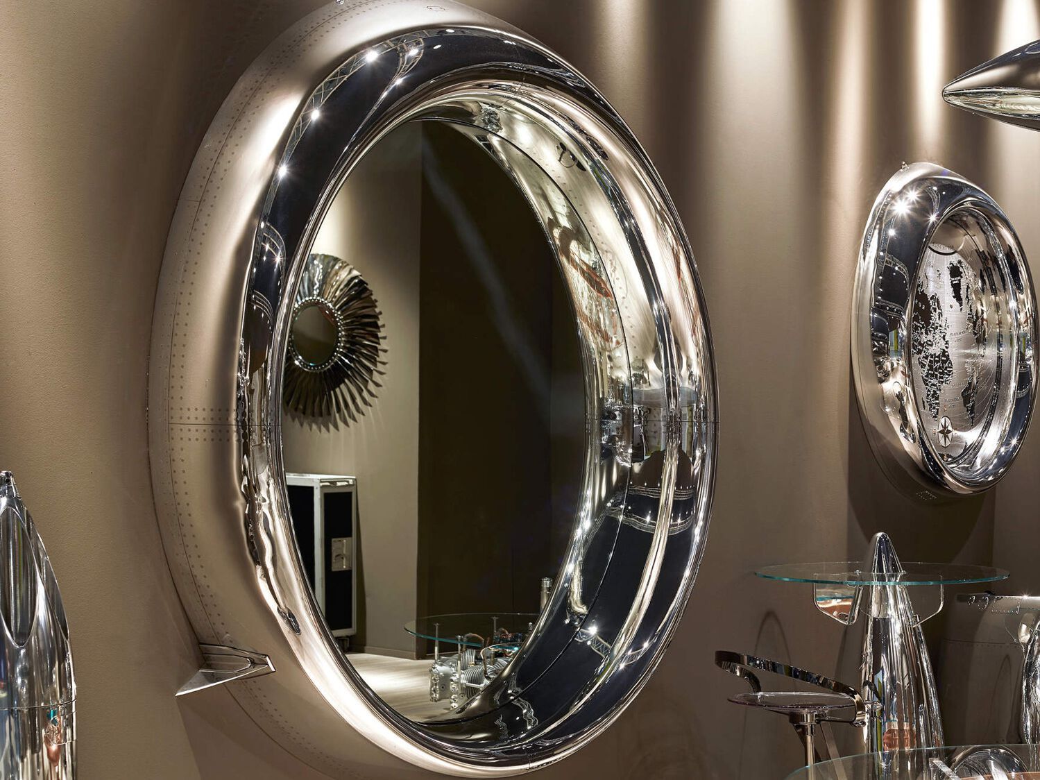 Настенное круглое зеркало Arteinmotion AIR-MIR0190 ARCH-00115179