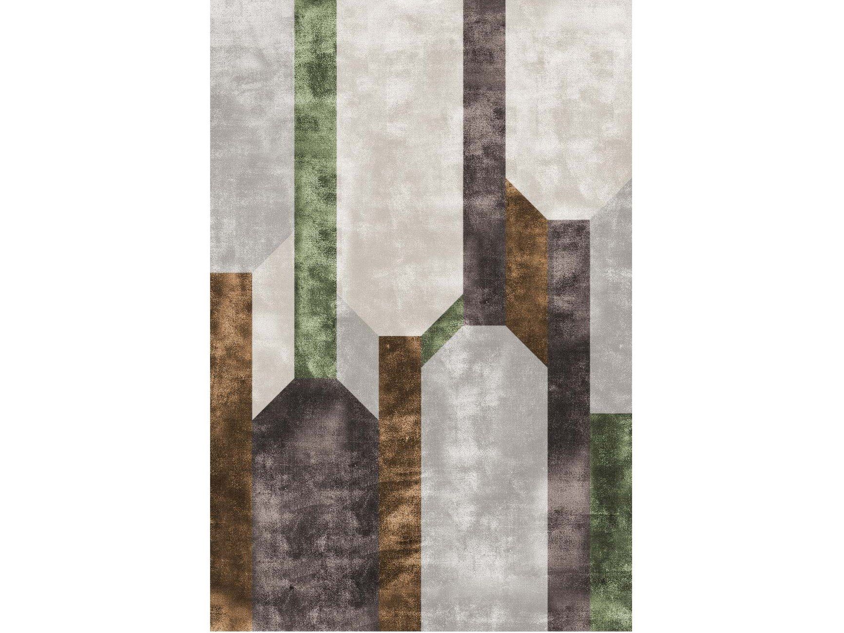 Ковер ручной работы из бамбукового волокна Sirecom Tappeti композиции ARCH-00114164