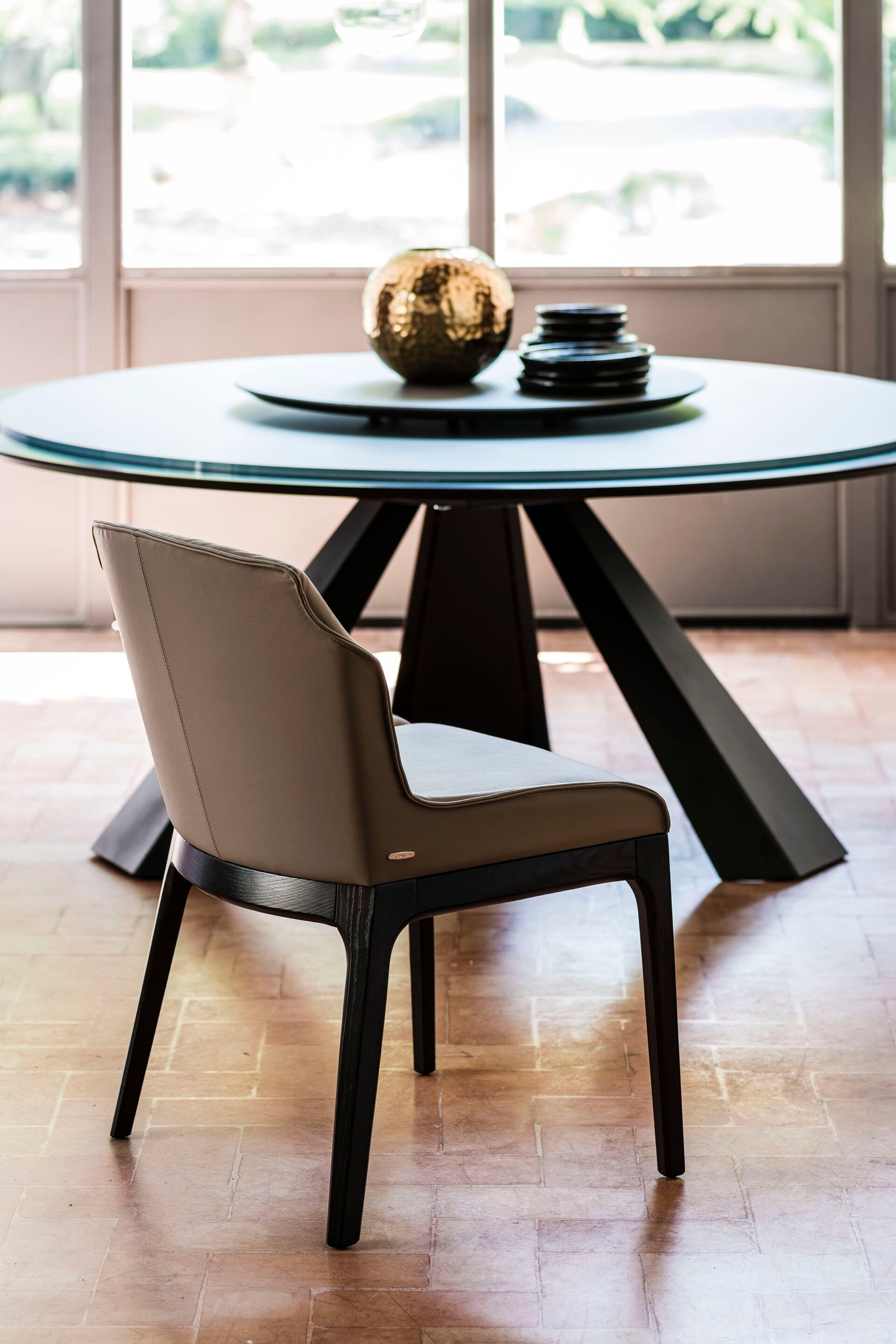 Кожаный мягкий стул Cattelan italia MUSA ARCH-00134699 - Вид №7