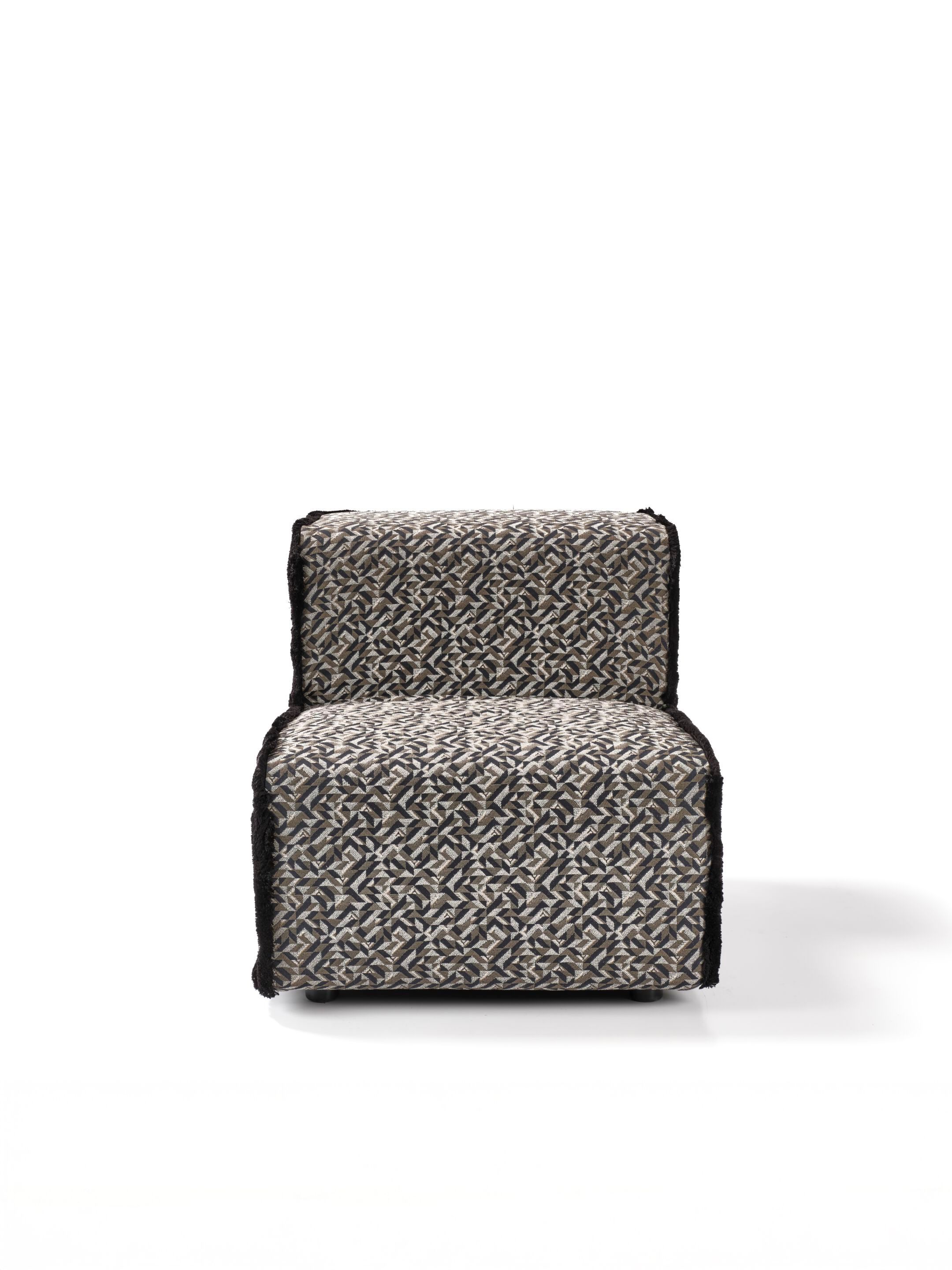 Тканевое кресло без подлокотников RIVATELIER MINI ROAD ARCH-00152417 - Вид №1