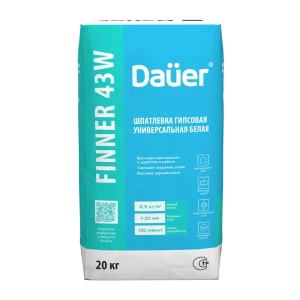 Шпаклевка гипсовая финишная Daüer Finner Inter 43W 20 кг