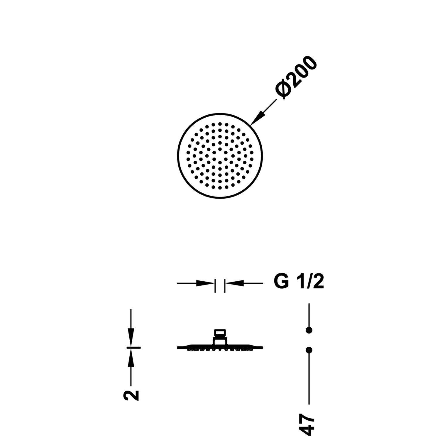 Насадка для душа-134315001 TRES Showers - Вид №1