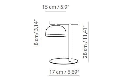 Латунная настольная лампа с фиксированной рукояткой Tooy Molly ARCH-00041012 - Вид №2