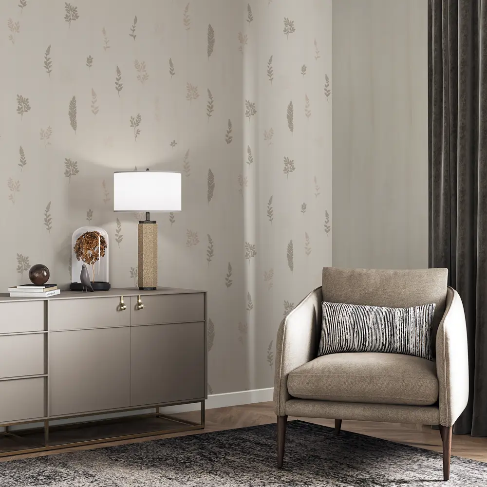 Обои флизелиновые Palitra Home Nico бежевые 1.06 м HC72517-21 STLM-2080313 - Вид №5